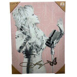 Dolly Parton 18x24 Canvas Print - Canvas And Wood Wall Art (Brand New)